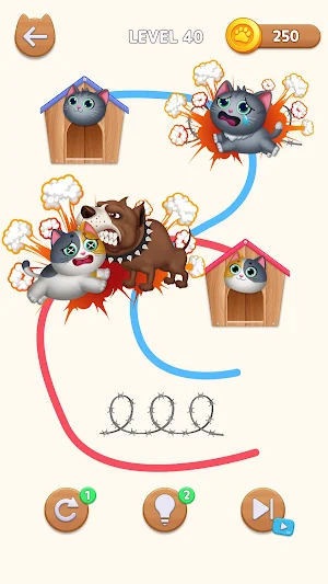 Cat Rush - Draw to Home Screenshot 0