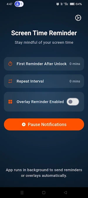 Screen Time Reminder Pro Screenshot 3