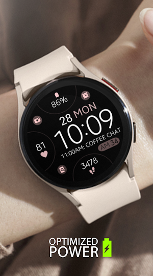 Simple Rose Gold watch face Screenshot 0
