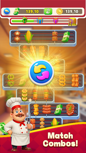 Lucky Grill - BBQ Match Screenshot 0