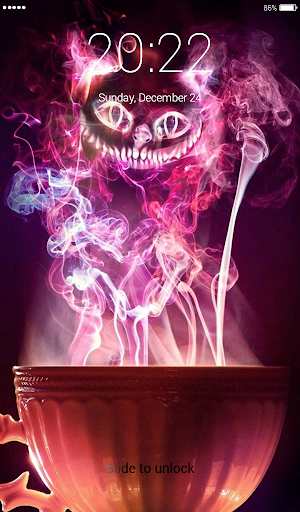Cheshire Cat Lock Screen Wallp Screenshot 1