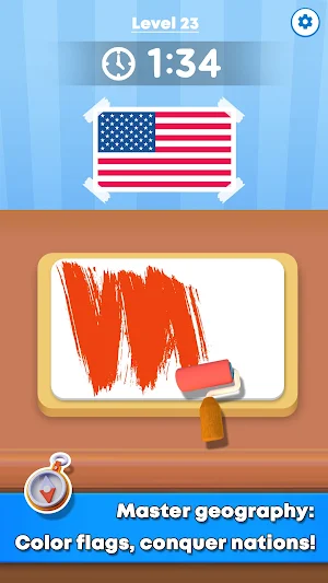 Paint It: World Flag Puzzle Screenshot 0