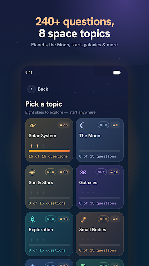 Cosmos: Space Quiz for Kids Screenshot 1