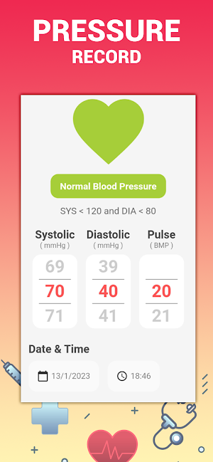 Blood Pressure App: BP Monitor Screenshot 3