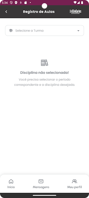 UniSãoCarlos - Professor Screenshot 1
