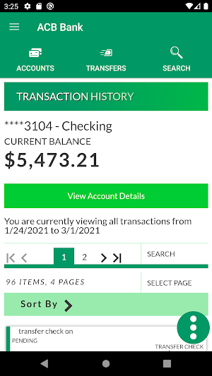 ACB Bank Screenshot 2