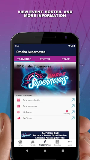 Omaha Supernovas Screenshot 1