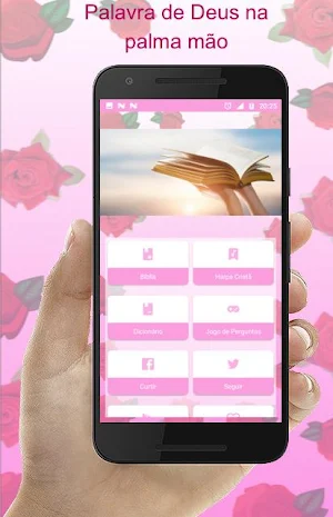 Holy Bible and Christian Harp Women in portuguese Screenshot 1