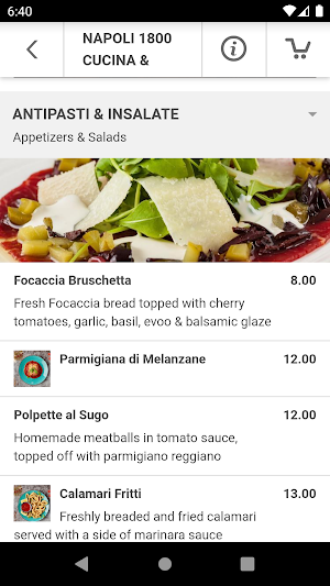 Napoli 1800 Cucina & Pizzeria Screenshot 2