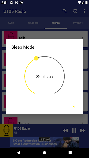 U105 Radio Station Player UK Screenshot 3