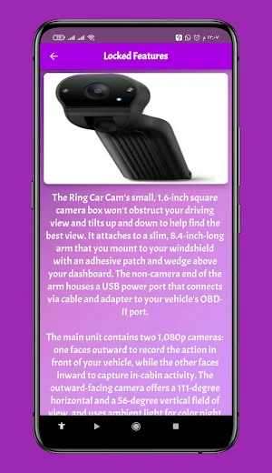 Ring Car Cam Guide Screenshot 2