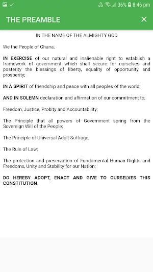 Ghana Constitution Book 1992 offline Screenshot 1