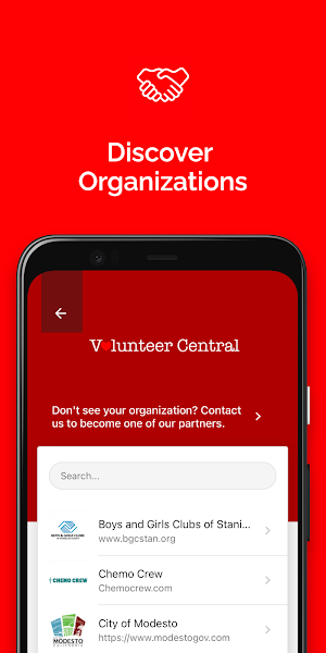 Volunteer Central Screenshot 2