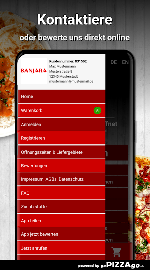 Banjara Frankfurt am Main Screenshot 2