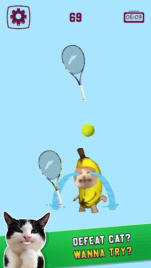 Cat Tennis Master Screenshot 0