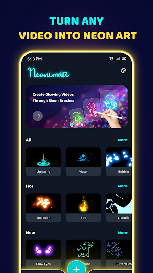 Neonimate: Glow Animation Draw Screenshot 2