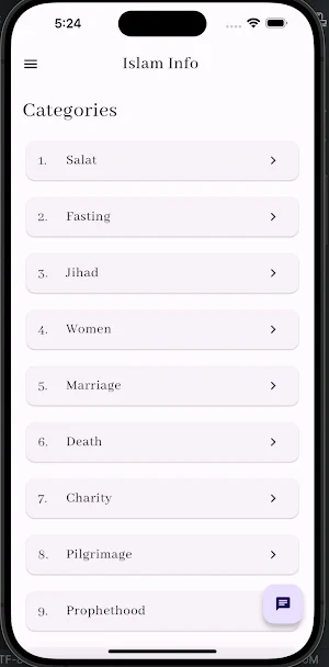Islam Info Screenshot 1