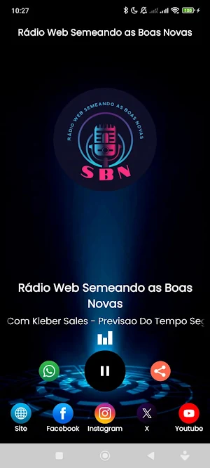 Rádio Web Semeando as Boas N. Screenshot 0