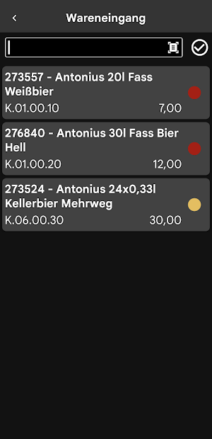 Winestore Picking Screenshot 1