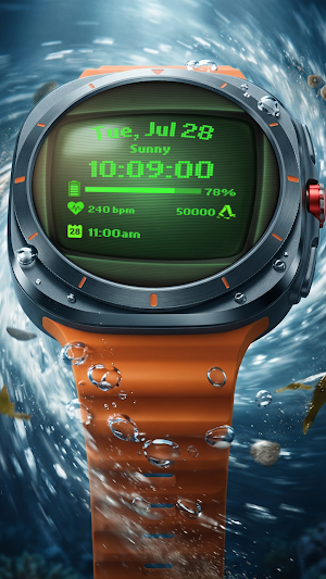 CRT Terminal Watch Face A107 Screenshot 2