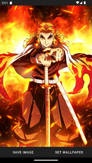 Demon Slayer Rengoku Wallpaper Screenshot 2