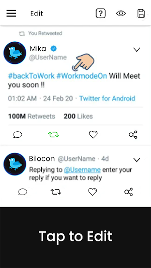 Fake Tweet-Post Creator Screenshot 2