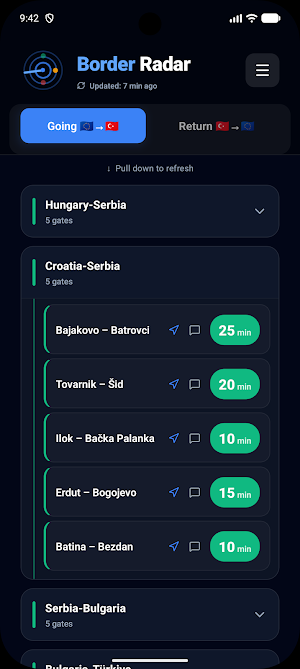 Border Radar Screenshot 2