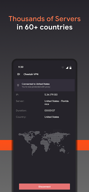 Cheetah VPN : Private & Safe Screenshot 1