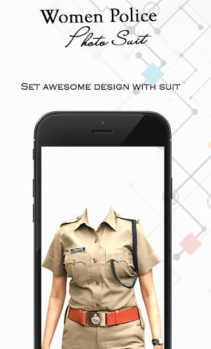Women Police Photo Suit Screenshot 1