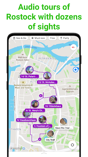 Rostock Tour Guide:SmartGuide Screenshot 0