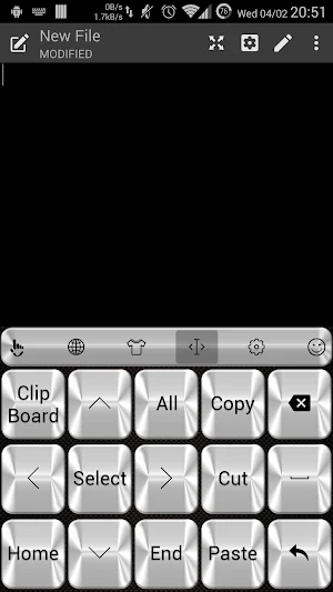 Keyboard Theme Metallic Silver Screenshot 3
