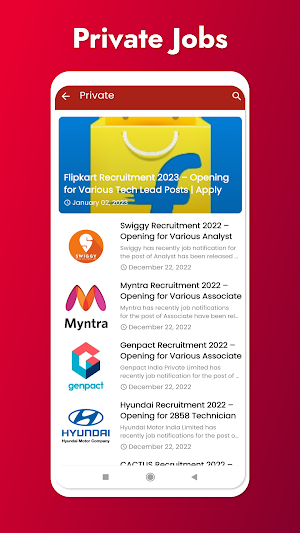 Gujarat Jobs Alert App Screenshot 3