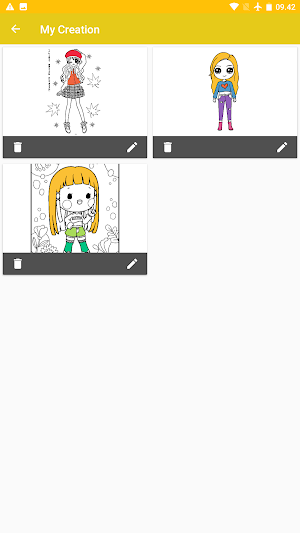 Coloring for Kawaii Girls Screenshot 1