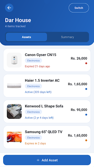Nestory: Home Asset Manager Screenshot 1