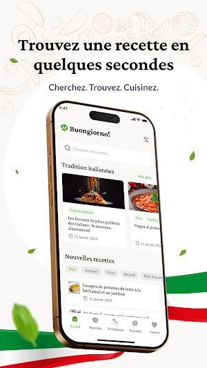 Recettes Italiennes Screenshot 1