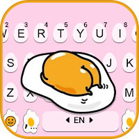 Lazy Cute Egg Keyboard Backgro