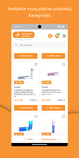 Gintarinė vaistinė Screenshot 2