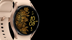 Golden Flower: Watch Face Screenshot 3