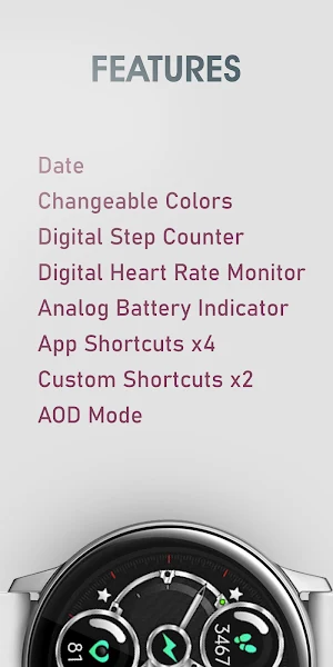 Dream 100 - Metal Watch Face Screenshot 1