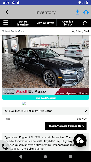 Audi El Paso Screenshot 3