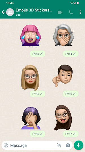 Emojis 3D Stickers WASticker Screenshot 2