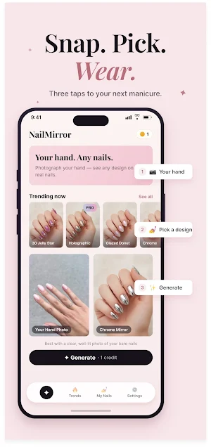 NailMirror: AI Nail Try On Screenshot 1