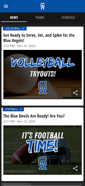 Gallia Academy Athletics Screenshot 1