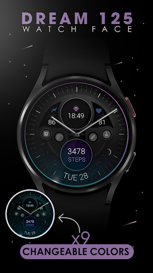 Dream 125 analog watch face Screenshot 2