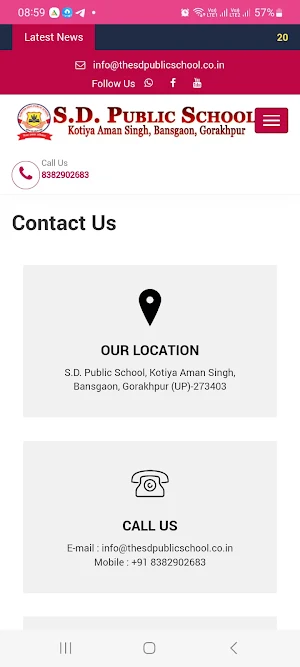 S.D. Public School, Bansgaon Screenshot 3