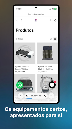 SaúdePro - Produtos Médicos Screenshot 1