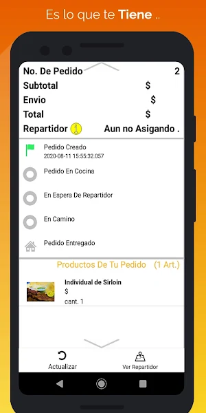 Satisfecho Repartidor Screenshot 1