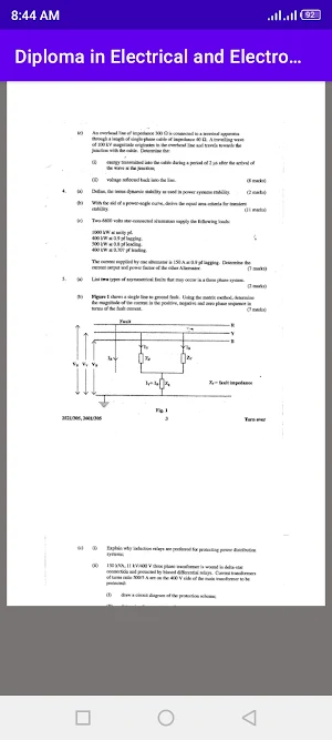 Diploma in Electrical papers Screenshot 3