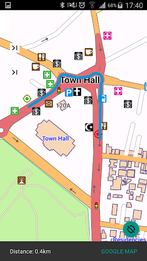 Gaborone Botswana Offline Map Screenshot 1