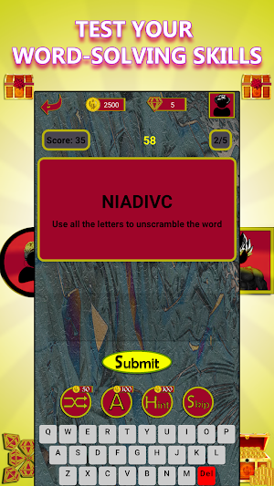 Unscramble Word: History Icons Screenshot 1